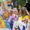 50 Pack Pride Flags Progress Rainbow Pride Flag Small Flag Pride Month Accessories Gay LGBTQ Stick Flag USA American Rainbow Flag Hand Held Flags Decorations for Parades Rainbow Festival